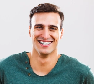 Traditional braces for straightening teeth and improving your smile